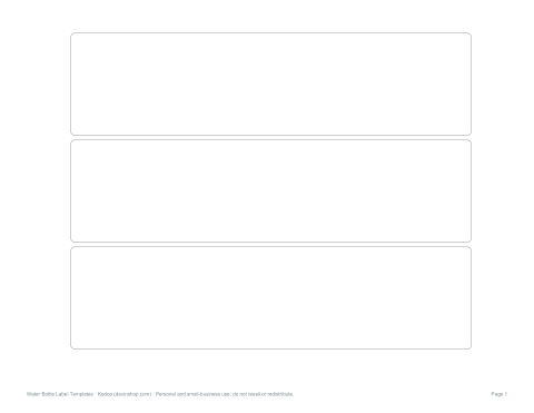 Preview of the first page of Blank labels